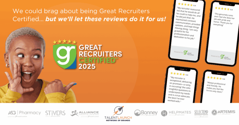 The TalentLaunch Network Earns 2025 Great Recruiters Certification for Service Excellence